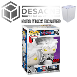 BLEACH - White Ichigo Pop! Vinyl Figure - FUNKO EXCLUSIVE + DESACNE HARD STACK