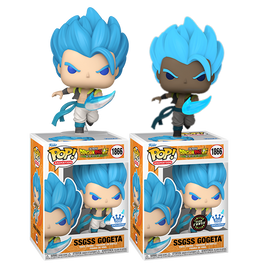 DRAGON BALL SUPER BROLY - SSGSS Gogeta Pop! Vinyl Figure - OFFICIAL FUNKO EXCLUSIVE CHASE BUNDLE