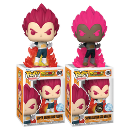 DRAGON BALL SUPER BROLY - Super Saiyan God Vegeta Exclusive Pop! Vinyl Figure - CHASE BUNDLE