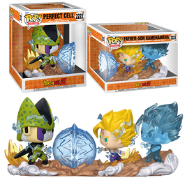 PRE-ORDER - DRAGON BALL Z - PERFECT CELL VS GOHAN & GOKU FATHER-SON KAMEHAMEHA (BUILD A SCENE) POP! VINYL - EXCLUSIVE EDITION
