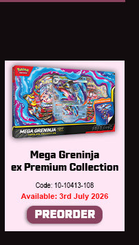 PRE-ORDER - POKÉMON TCG: MEGA GRENINJA EX - PREMIUM COLLECTION - Rogue Online Pty Ltd