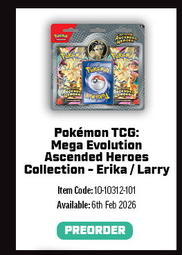 PRE-ORDER - POKÉMON TCG: MEGA EVOLUTION - ASCENDED HEROES COLLECTION: ERIKA / LARRY - RANDOM PACK