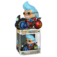 PRE-ORDER - ECCC 2026 - ONE PIECE - FRANKY WITH BLACK RHINO POP! VINYL - RIDES DELUXE EXCLUSIVE