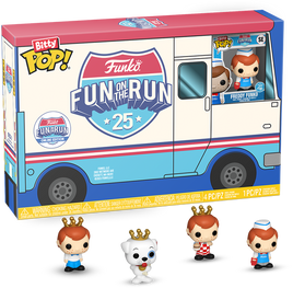 SPASS AUF DER RUNDE – FREDDY Bitty Pop! Funkoville 4er-Pack
