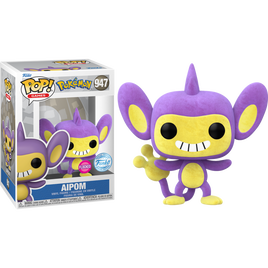 Pokémon - Figurine Pop! en vinyle exclusive Aipom Flocked