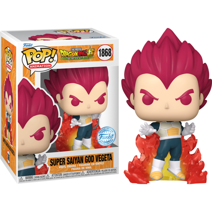 DRAGON BALL SUPER BROLY Super Saiyan God Vegeta Exclusive Pop