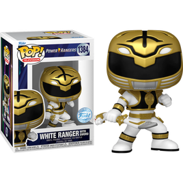 Power Rangers 30e anniversaire - Vinyle Pop! exclusif du Ranger blanc