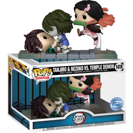 Dämonentöter: Kimetsu No Yaiba Pop! Moment Tanjiro &amp; Nezuko vs. Exklusiv für Tempeldämonen