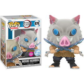 Demon Slayer - Inosuke Hashibira with Blades Crossed Flocked Exclusive Pop! Vinyl