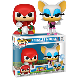 SONIC : Pack de 2 vinyles Pop! exclusifs Knuckles &amp; Rouge