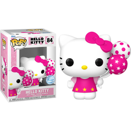Hello Kitty - Figurine Pop! en vinyle exclusive Hello Kitty avec des ballons roses
