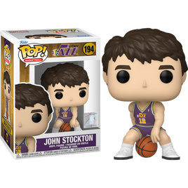 NBA - John Stockton (en maillot violet) #194 Pop! Figurine en vinyle
