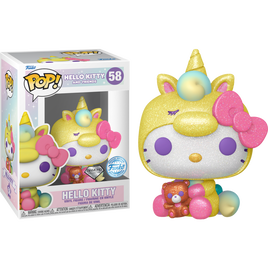 PRE-ORDER - Hello Kitty - Hello Kitty Unicorn Exclusive Diamond Glitter Pop! Vinyl