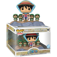ONE PIECE - Monkey D. Luffy Trains Kung Fu Dugong Pop! Vinyl Figure - MOVIE MOMENT