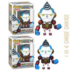 ONE PIECE - Figurine Pop! en vinyle exclusive du Général Franky - 1 CHANCE DE POURSUITE SUR 6