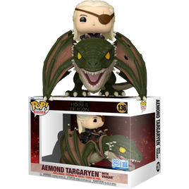 PRE-ORDER - GAME OF THRONES: HOUSE OF THE DRAGON - Aemond Targaryen with Vhagar Pop! Rides Vinyl Figure Exclusive