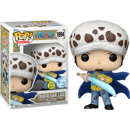 ONE PIECE - Trafalgar Law with Blue Anesthesia (GLOW) Exclusive Pop! Vinyl Figure