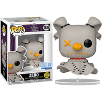 PRE-ORDER - The Nightmare Before Christmas - Zero (Patchwork) Glow Pop! Vinyl Figure - EXCLUSIVE EDITION