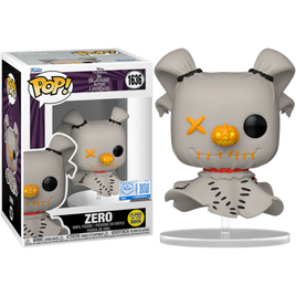 PRE-ORDER - The Nightmare Before Christmas - Zero (Patchwork) Glow Pop! Vinyl Figure - EXCLUSIVE EDITION