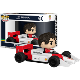 PRE-ORDER - F1: Formula 1 - Ayrton Senna with Race Car Pop! Rides Vinyl Figure
