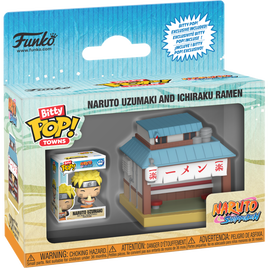 PRE-ORDER - NARUTO SHIPPUDEN - ICHIRAKU RAMEN & NARUTO UZUMAKI BITTY POP! VINYL TOWN EXCLUSIVE