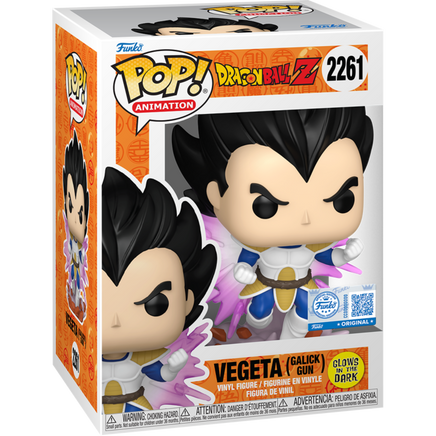 PRE-ORDER - DRAGON BALL Z - VEGETA (GALICK GUN) (GLOW) #2261 POP! VINYL - EXCLUSIVE EDITION - Rogue Online Pty Ltd