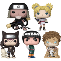 PRE-ORDER - NARUTO - TEMARI, KANKURO, ROCK LEE, GAARA POP! VINYL FIGURE - BUNDLE (SET OF 5)