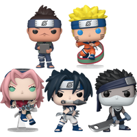 PRE-ORDER - NARUTO CLASSIC - Naruto Sasuke Sakura Iruka Zabuza Pop! Vinyl Bundle (Set of 5)