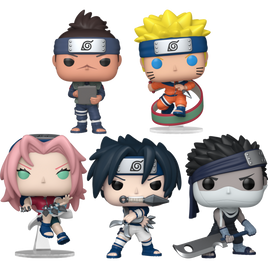 PRE-ORDER - NARUTO CLASSIC - Naruto Sasuke Sakura Iruka Zabuza Pop! Vinyl Bundle (Set of 5)