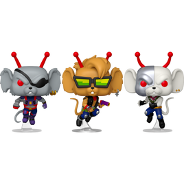 Biker Mice From Mars (1993) - Rock & Ride Pop! Vinyl Bundle (Set of 3)