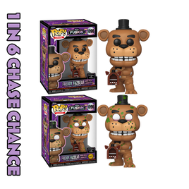 FUNKO FUSION - FREDDY FAZBEAR WITH PIZZA LAUNCHER POP! VINYL FIGURE - 1 IN 6 CHASE CHANCE