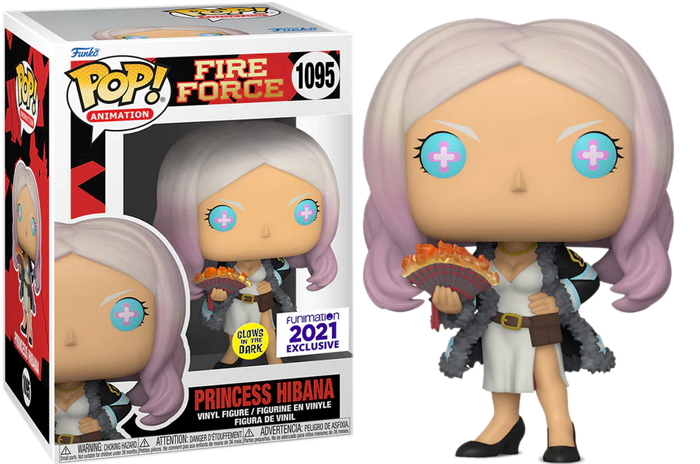 FIRE FORCE Princess Hibana Glow Pop Vinyl FUNIMATION EXCLUSIVE