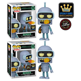 FUTURAMA - Bender Pop! Vinyl Figure - SPECIALITY EXCLUSIVE CHASE BUNDLE