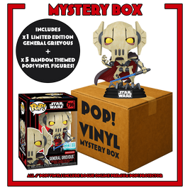 PRE-ORDER - STAR WARS - GENERAL GRIEVOUS POP! VINYL - MYSTERY BOX (INCLUDES GENERAL GRIEVOUS 9500PCS & 5 POP! VINYL) - SUPREME LIMITED EDITION