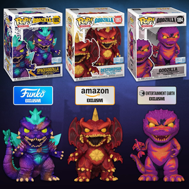 GODZILLA - SPACEGODZILLA #1892 DESTOROYAH #1893 GODZILLA #1894 Pop! Vinyl Figure - OFFICIAL FUNKO EXCLUSIVE BUNDLE