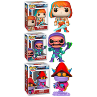 PRE-ORDER - MASTERS OF THE UNIVERSE - COMIC DECO POP! VINYL FIGURE - BUNDLE (SET OF 3)