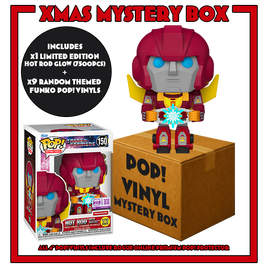 PRE-ORDER - TRANSFORMERS - HOT ROD WITH MATRIX (GLOW) POP! VINYL - MYSTERY BOX (INCLUDES HOT ROD (GLOW) 7500PCS LIMITED EDITION & 9 POP! VINYL) - LIMITED EDITION