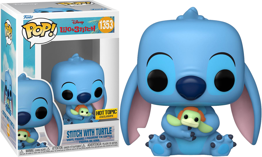 Lilo & Stitch: Stitch with Turtle Pop! Vinyl