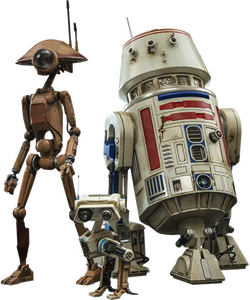 Star Wars: The Book of Boba Fett - R5-D4, Pit Droid & BD-72 1/6th Scale Hot Toys Action Figure 3-Pack