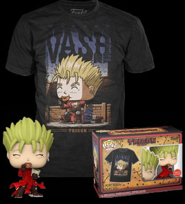 TRIGUN: Vash mit Donuts Pop! Vinyl &amp; T-Shirt exklusiv bei GameStop