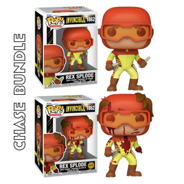 PRE-ORDER - INVINCIBLE - REX SPLODE POP! VINYL - CHASE BUNDLE - EXCLUSIVE EDITION