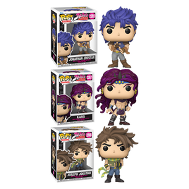 PRE-ORDER - JOJO's BIZARRE ADVENTURE - JONATHAN, JOSEPH & KARS POP! VINYL FIGURE - BUNDLE (SET OF 3)