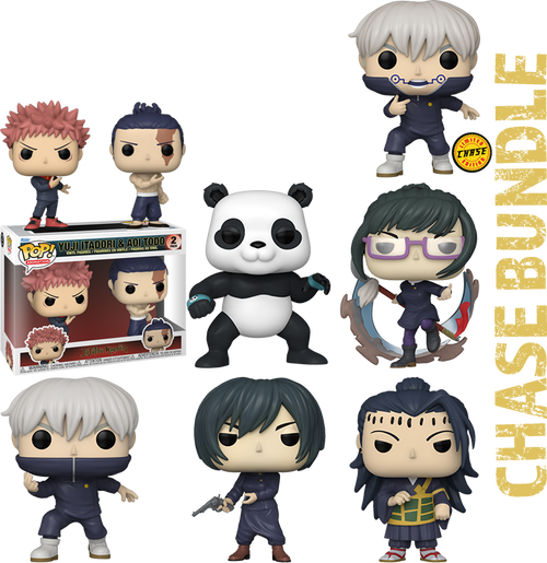 JUJUTSU KAISEN Pop! Vinyl SET OF 7 CHASE BUNDLE Rogue Online Pty Ltd
