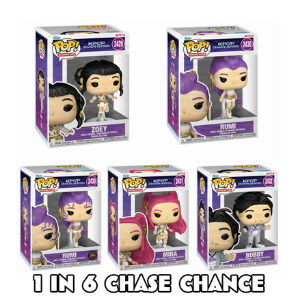 PRE-ORDER - K-POP DEMON HUNTERS - POP! VINYL - 1 IN 6 CHASE CHANCE BUNDLE (SET OF 4) - Rogue Online Pty Ltd