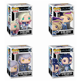 PRE-ORDER - LEAGUE OF LEGENDS: K/DA - AHRI, EVELYNN, AKALI & KAI'SA POP! VINYL - BUNDLE (SET OF 4)