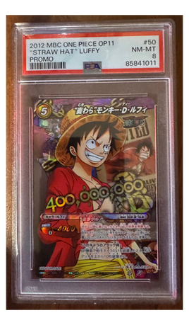 ONE PIECE - 2012 MBC - "Straw Hat" Luffy PROMO - PSA 8 #85841011