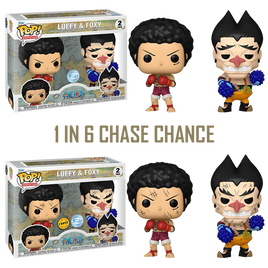 ONE PIECE: Luffy and Foxy Exclusive Pop! Vinyl Figure 2-PACK - 1 IN 6 CHASE CHANCE
