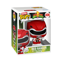 PRÉCOMMANDE - POWER RANGERS - Figurine Pop! en vinyle Bitty Bot Megazord avec Ranger rouge
