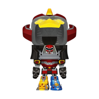 PRÉCOMMANDE - POWER RANGERS - Figurine Pop! en vinyle Bitty Bot Megazord avec Ranger rouge