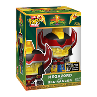 PRÉCOMMANDE - POWER RANGERS - Figurine Pop! en vinyle Bitty Bot Megazord avec Ranger rouge